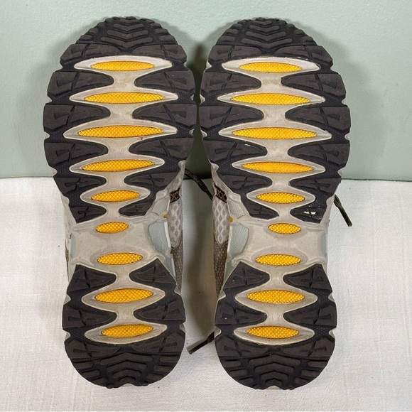 Mountrek Woodland Trail Hiking Shoes Sneakers-Tan/Gray/Yellow-Women Size 7.5 - Picture 12 of 12
